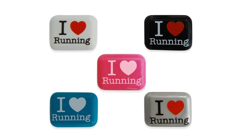 BibBits: Aufdruck 'I love running'