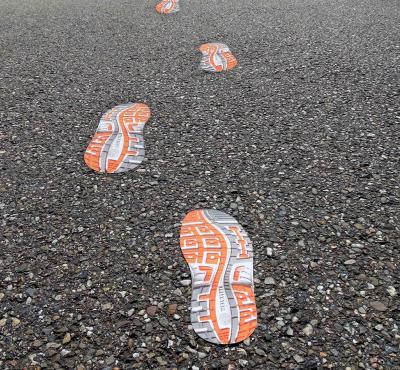 Asphalt stickers