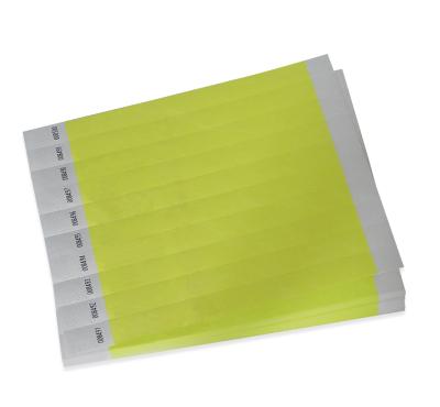 Blank Tyvek wristbands, 25 x 255 mm