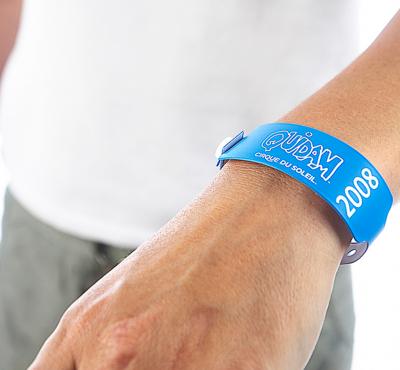 Vinyl wristbands 1 colour imprint