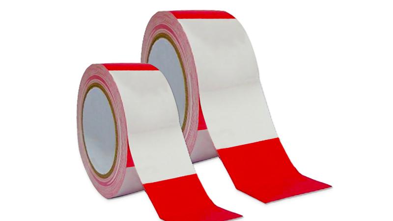 Warning foil red / white