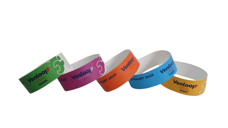 Bracelets Tyvek avec impression en quadri