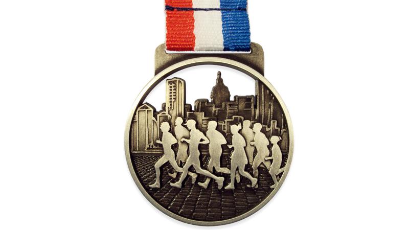 Voorraad hardloop medaille P108/P109